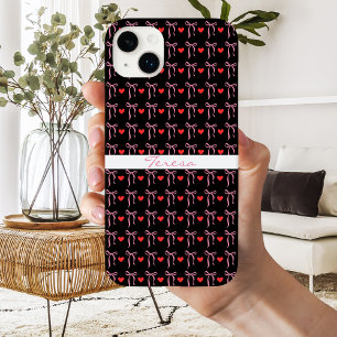 Süße romantische rosa Schleifen & rote Herzen, per Case-Mate iPhone 14 Plus Hülle