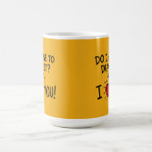 Süße romantische Typografie-Kunst Kaffeetasse (Mittel)