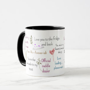 Süße romantische Zitate Ästhetik-Tassen-Kunst Tasse