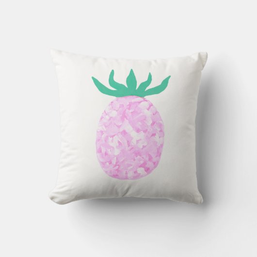 Süße rosa Ananas Kissen (Vorderseite)