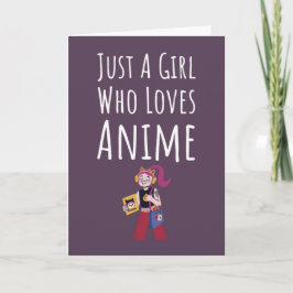 Süße rosa Anime-Karten für Baby-Mädchen Kids Otaku Karte