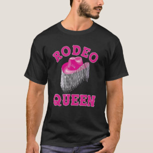 Süße rosa ästhetische südliche Cowgirl-Country-Mus T-Shirt