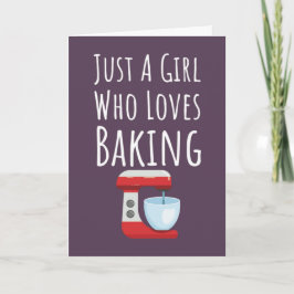 Süße rosa Bäcker-Karten für Baby-Mädchen Kinderbac Karte