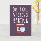 Süße rosa Bäcker-Karten für Baby-Mädchen Kinderbac Karte (Gelbe Blume)