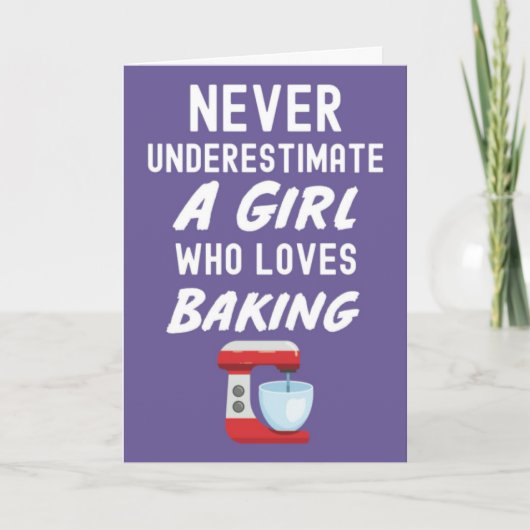 Süße rosa Backkarten für kleine Mädchen Kinder Bäc Karte (Vorderseite)