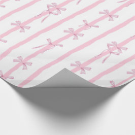 Süße rosa Bandstreifen-Geschenkpapier Geschenkpapier