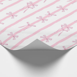 Süße rosa Bandstreifen-Geschenkpapier Geschenkpapier