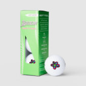 Süße rosa Blume Golfball (Verpackung)