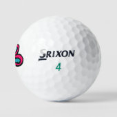 Süße rosa Blume Golfball (Logo)