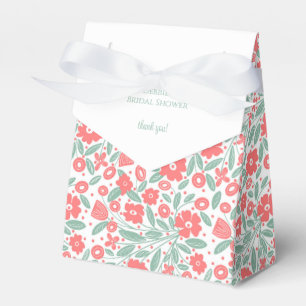 Süße rosa Blumenmuster-Hochzeitsdusche-Geschenkbox Geschenkschachtel