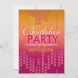 Süße rosa Bokeh-Glitz-Einladung zum Geburtstag Einladung