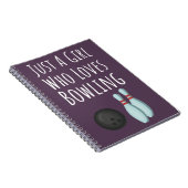 Süße rosa Bowling-Geschenke für Baby-Mädchen Kinde Notizblock (Rechte Seite)