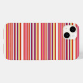 Süße rosa braune Streifen Case-Mate iPhone Hülle (Rückseite (Horizontal))