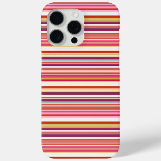 Süße rosa braune Streifen Case-Mate iPhone Hülle (Rückseite)
