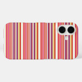 Süße rosa braune Streifen Case-Mate iPhone Hülle (Rückseite (Horizontal))