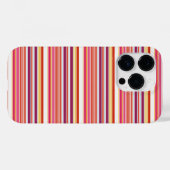 Süße rosa braune Streifen Case-Mate iPhone Hülle (Rückseite (Horizontal))