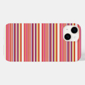 Süße rosa braune Streifen Case-Mate iPhone Hülle (Rückseite (Horizontal))