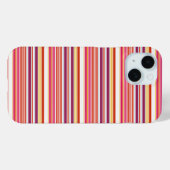 Süße rosa braune Streifen Case-Mate iPhone Hülle (Rückseite (Horizontal))