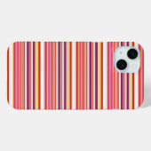 Süße rosa braune Streifen Case-Mate iPhone Hülle (Rückseite (Horizontal))