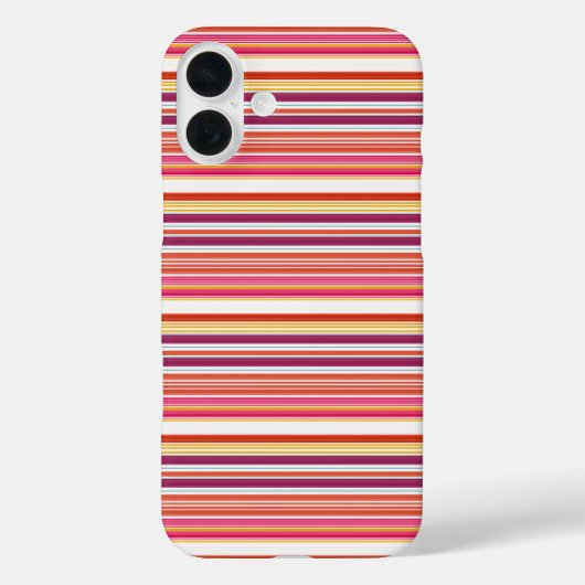 Süße rosa braune Streifen Case-Mate iPhone Hülle (Rückseite)