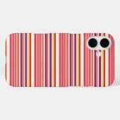 Süße rosa braune Streifen Case-Mate iPhone Hülle (Rückseite (Horizontal))