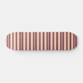 Süße rosa braune Streifen Skateboard (Horizontal)