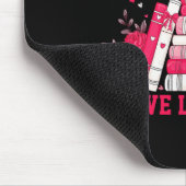 Süße rosa Bücher sind meine Liebessprache Valentin Mousepad (Ecke)