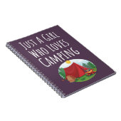 Süße rosa Camping-Geschenke für Baby Mädchen Kinde Notizblock (Rechte Seite)