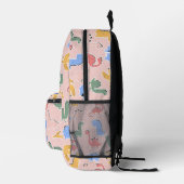 Süße rosa Dinosaurier Mädchen Rucksack (Rechts)