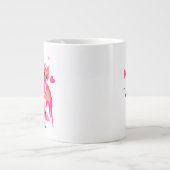 Süße rosa Drachen Jumbo-Tasse (Vorderseite)