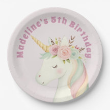 Süße rosa Einhorn-Geburtstagsfeier für Mädchen
