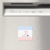 Süße rosa Eislaufschuhe Magnet (In Situ (Geschirrspüler))
