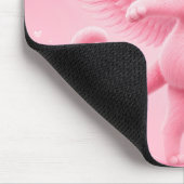 Süße rosa Engelkatze Mauspad (Ecke)