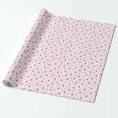 Süße rosa Erdbeer-Muster-Wrap-Rolle Geschenkpapier (Ungerollt)