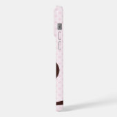 Süße rosa Eule iPhone Hülle (Linke Seite)