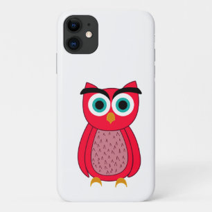Süße rosa Eulenillustration Case-Mate iPhone Hülle