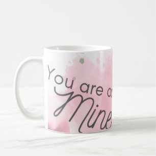 Süße rosa Farbe und Text für Liebe . Kaffeetasse