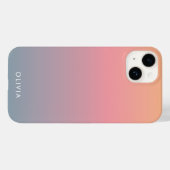 Süße rosa farbenfrohe Ombre  Case-Mate iPhone Hülle (Rückseite (Horizontal))