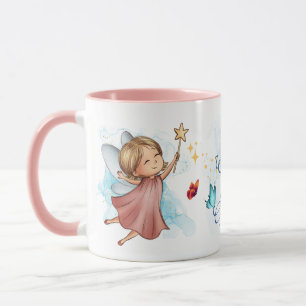 Süße rosa Fee alle Wünsche werden erfüllt Tasse