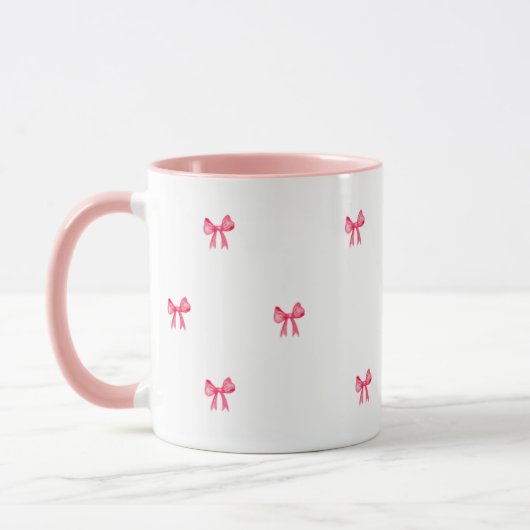 Süße rosa feminine Kaffeetasse (Links)