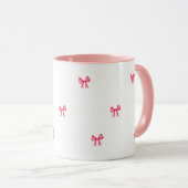 Süße rosa feminine Kaffeetasse (VorderseiteRechts)