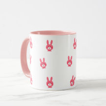 Süße rosa feminine Kaffeetasse