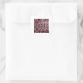 Süße rosa FOCUS-Aufkleber-Grafik Quadratischer Aufkleber (Tasche)