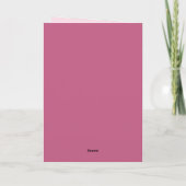 Süße Rosa Gürteltier-Mutterschaft Meme Muttertag Karte (Rückseite)