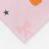 Süße rosa Halloween-Fledermaus-Musterdecke Fleecedecke (Ecke)