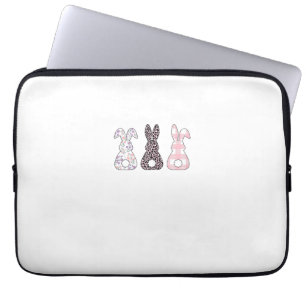 Süße rosa Hasen Frohe Ostern Hase Frauen Mädchen T Laptopschutzhülle
