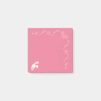 Süße rosa Hasenband-Post-it-Notizblock Post-it Klebezettel