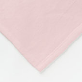 Süße rosa Herzchen Muster Name Fleecedecke (Ecke)