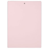 Süße rosa Herzen Initialen Monogramm Klemmbrett (Rückseite)