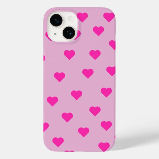 Süße rosa Herzen Muster Handyhülle Case-Mate iPhone Hülle (Rückseite)